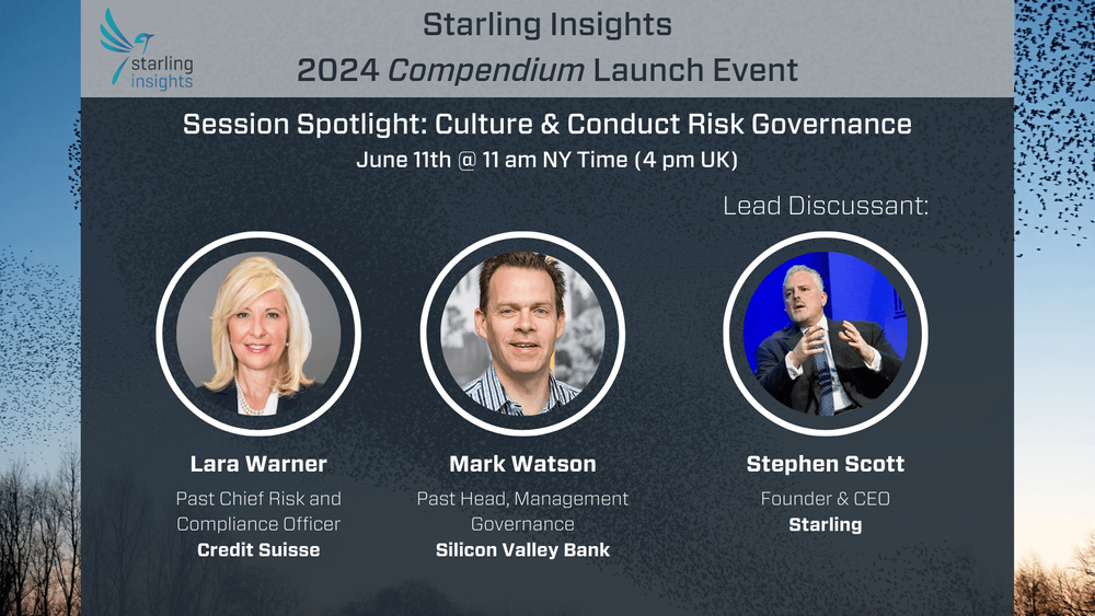 Video | Culture & Conduct Risk Governance