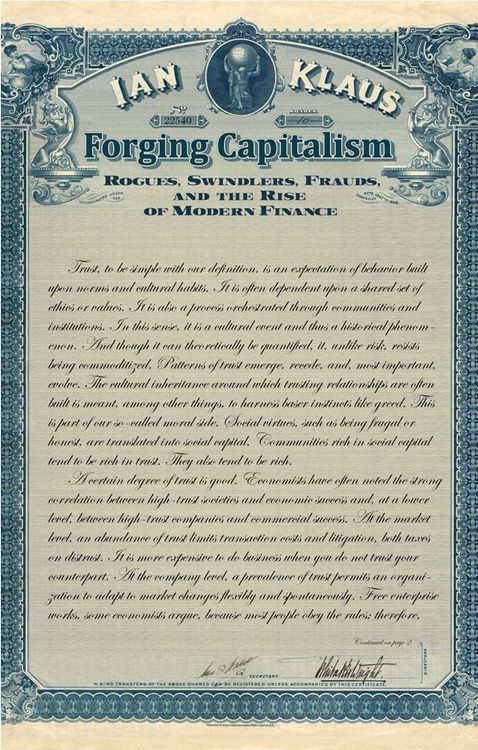 Forging Capitalism by Ian Klaus